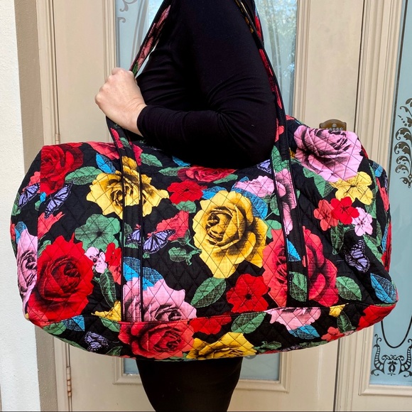 Vera Bradley Handbags - Used Once Vera Bradley Havana Rose Large Duffel
